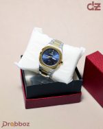 POEDAGAR 825 Men's Stainless Steel Quartz Watches Waterproof Minimalist Gold Band Luminous Calendar Week Simple Square Fashion - Image 2