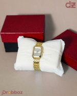 Shengke (SK) K0115 Luxury Rectangle Watch – Vintage Gold Edition - Image 4