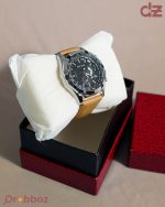 MSTIANQ Men’s Luxury Sport Chronograph – Black Dial & Tan Leather - Image 4