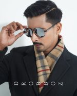 DROBBOZ x Mercedes-Benz Performance Aviator Sunglasses – Matte Black Steel with Silver Mirror Lenses - Image 2