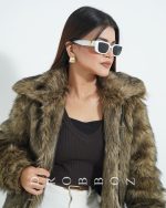 DROBBOZ Retro Chunky Rectangle Sunglasses – Bold White Frame Premium Eyewear - Image 4