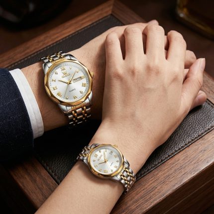 OLEVS 9931 Luxury Couple Watch Set – Timeless Elegance for Two