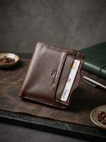 Luxury Leather Bi-Fold Wallet & Card Holder| Drobboz